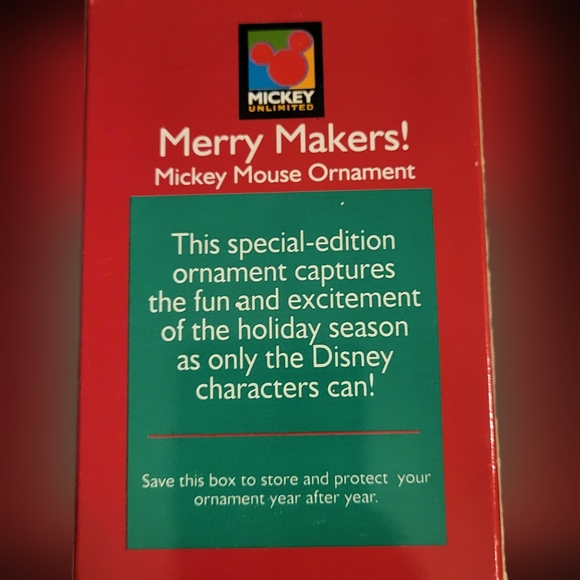 🎄Vintage Mickey Mouse Christmas Ornament Mickey Unlimited Merry Makers! Disney - Picture 2 of 7